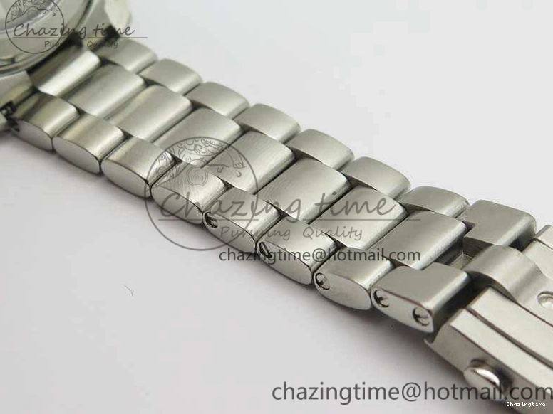 0424 FastDry Planet Ocean Master Chrono SS OM 1:1 Best Edition Black Dial On SS Bracelet A9900 V 8112